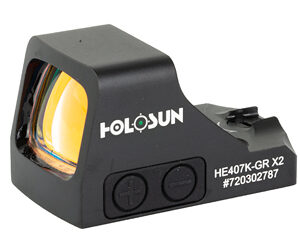 Holosun HE407K-GR X2 6MOA Reflex Sight, Black