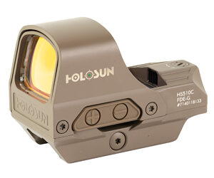 Holosun HS510C-GR 2/65 MOA Reflex Sight, FDE